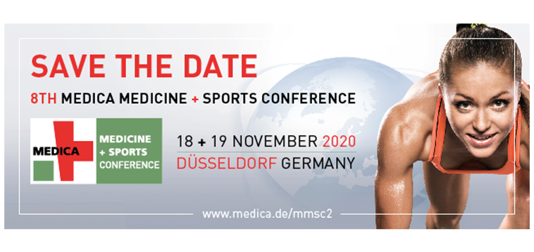 Save the date 8. MEDICA MEDICINE + SPORTS CONFERENCE 2020